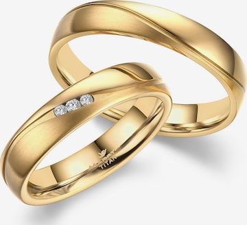 MARRYA Ring 'MARRYA TI-35 Ehering aus Titan' in Yellow: front
