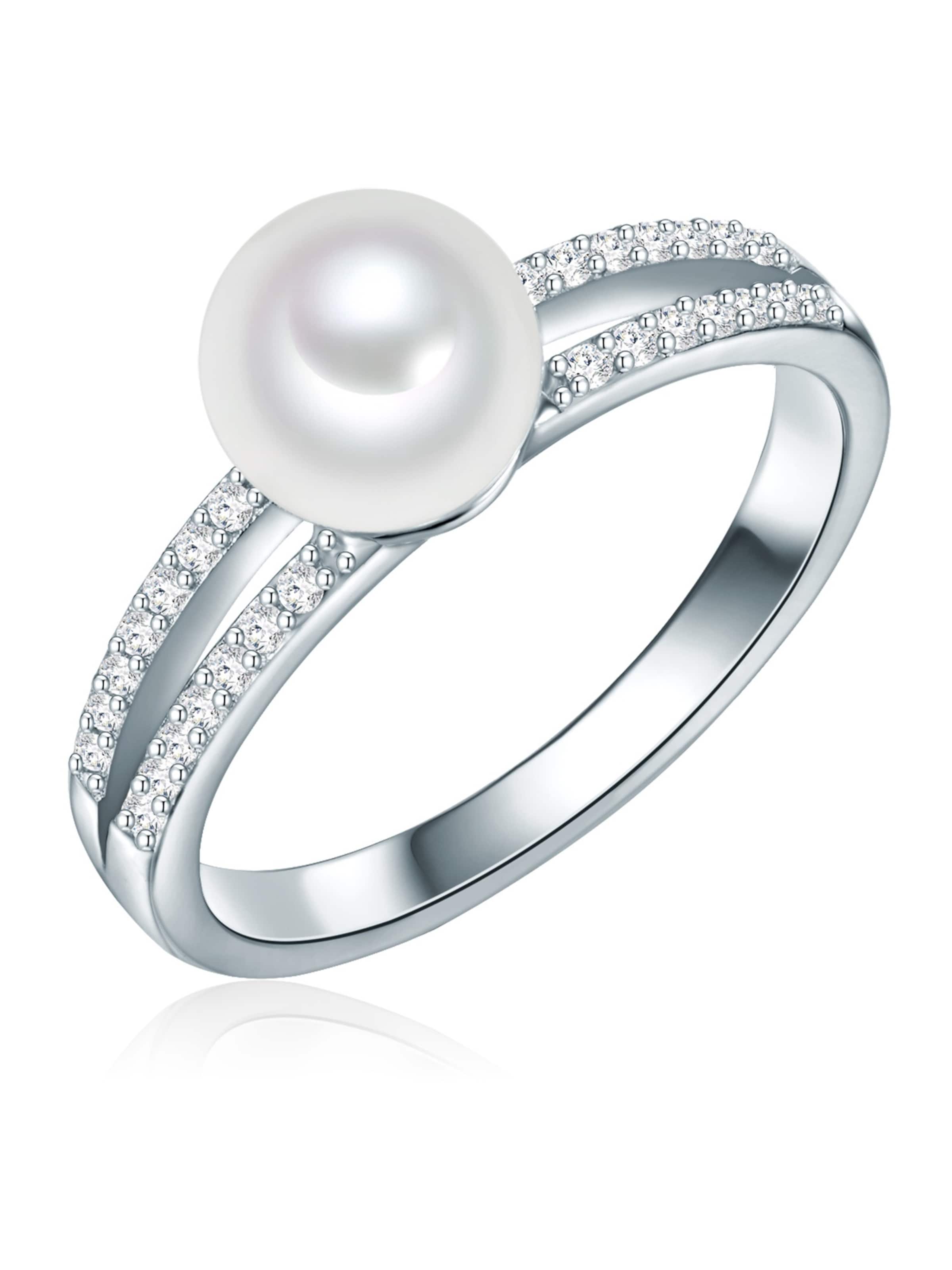 Valero Pearls Ring in Silver: front
