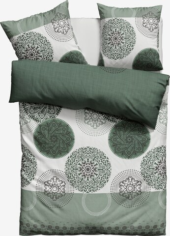 MY HOME Duvet Cover in Green: front