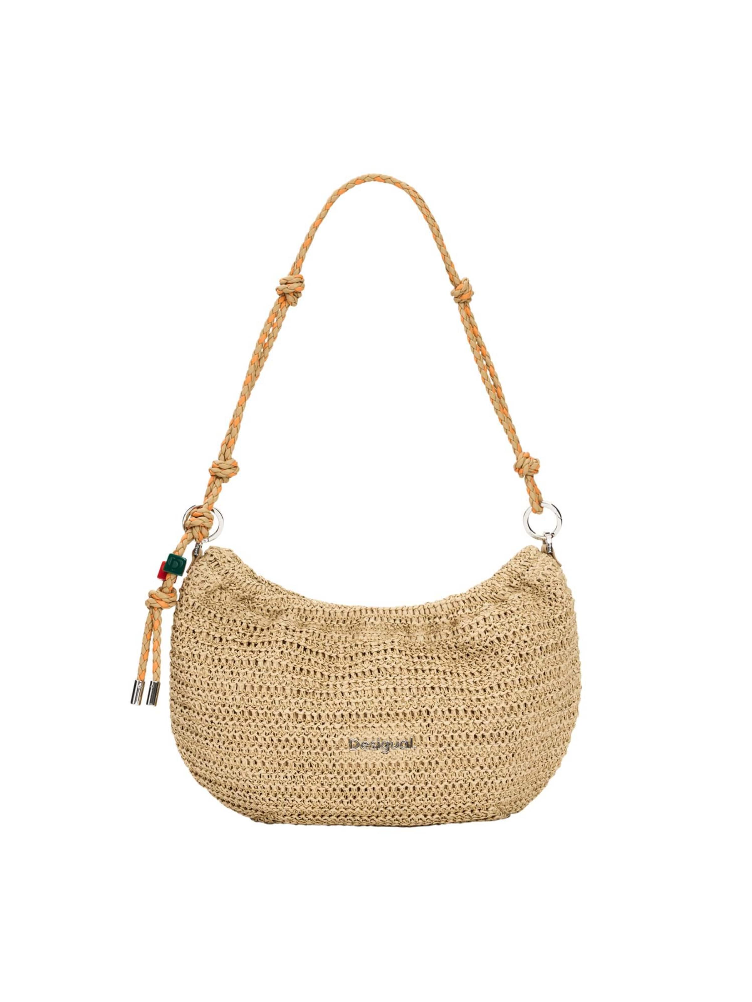 Desigual Schoudertas in Beige: voorkant