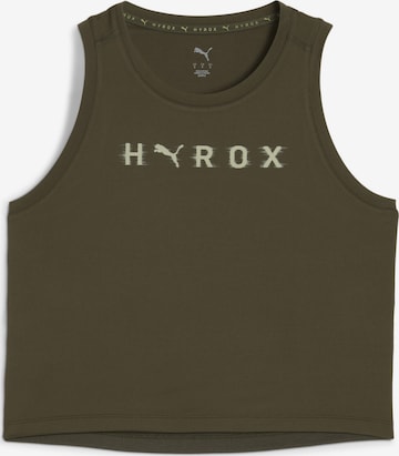 PUMA Sporttop 'Puma x Hyrox Cloudspun' in Grün: Vorderseite
