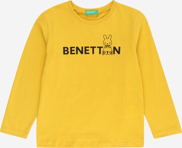 Maglietta di UNITED COLORS OF BENETTON in giallo: frontale