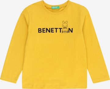 T-Shirt UNITED COLORS OF BENETTON en jaune : devant