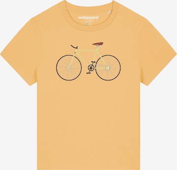 Watapparel T-Shirt ' Yellow Bike ' in Gelb: Vorderseite