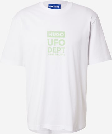 HUGO Paita 'Nufotee' värissä valkoinen: etupuoli