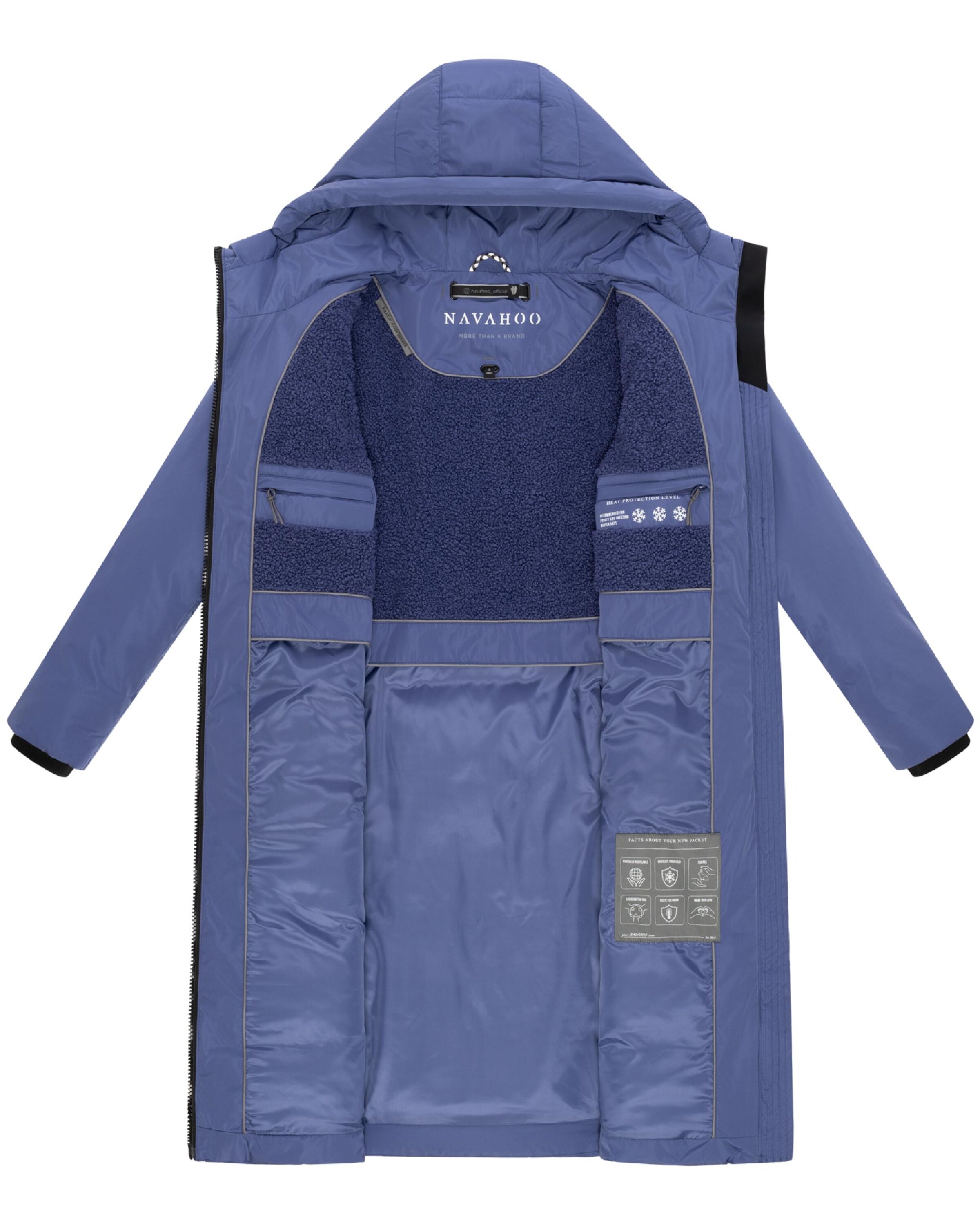 Manteau d’hiver 'Herbstnebel 14' NAVAHOO en violet