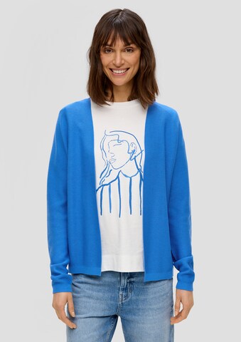 Cardigan s.Oliver en bleu : devant