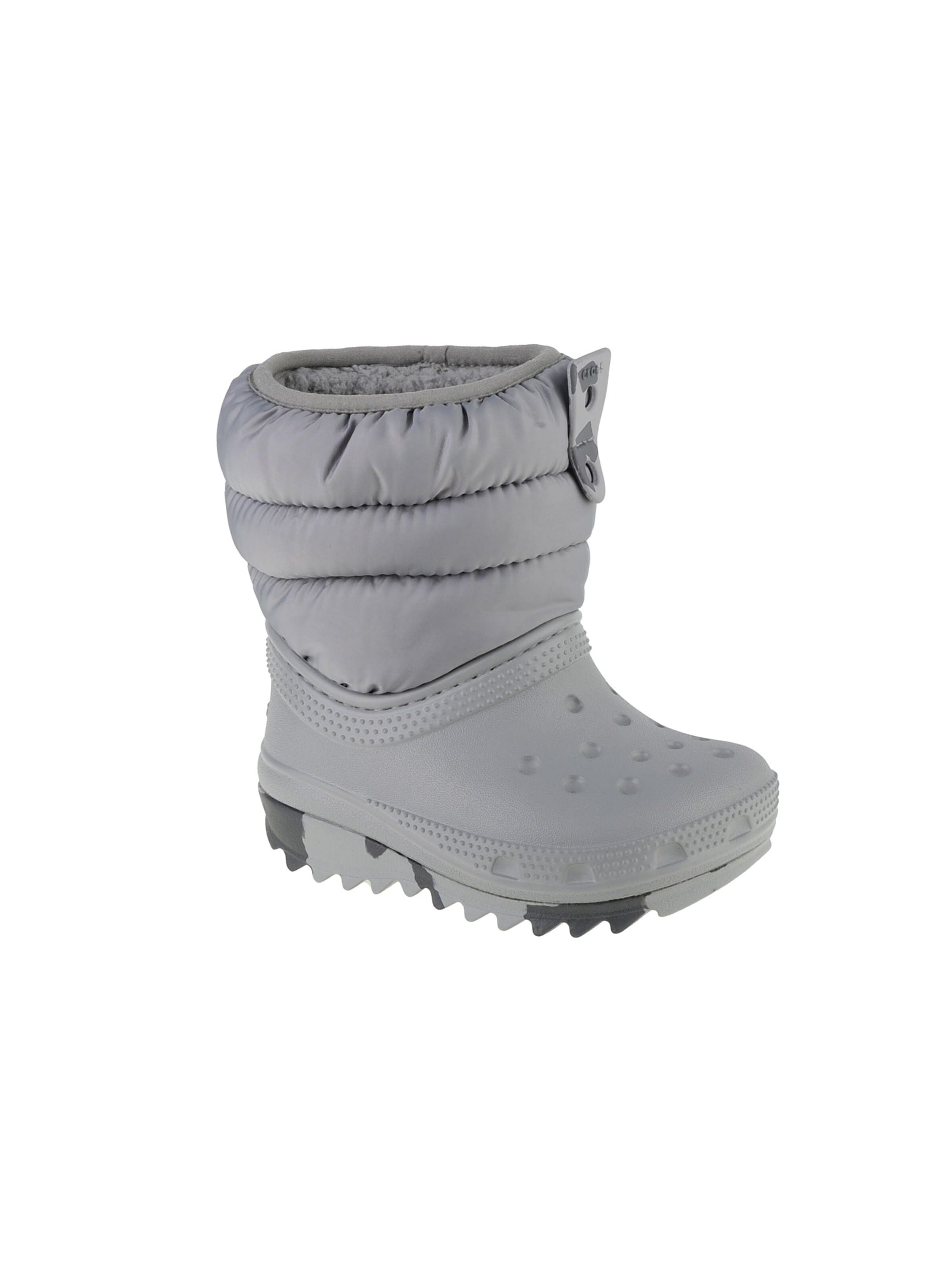 Crocs Snow boots 'Classic Neo Puff Boot Toddler' in Grey: front