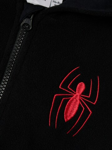 NAME IT Fleece jacket 'NMMJARED SPIDER' in Black