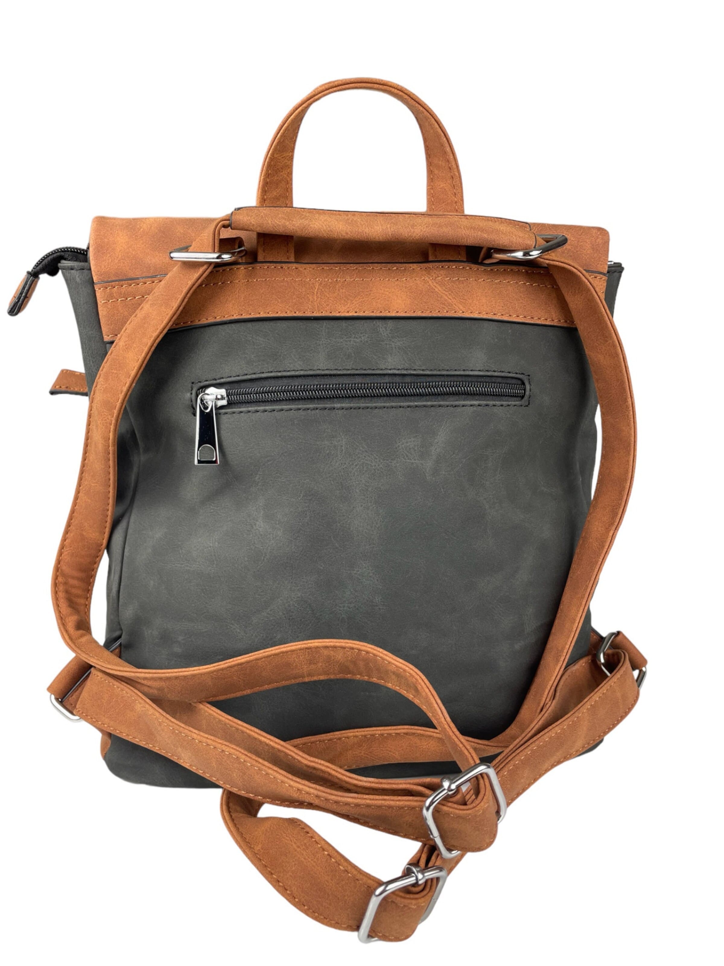 Kumixi Rugzak '2in1 Rucksacktasche' in Bruin
