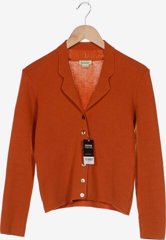 hessnatur Sweater & Cardigan in XS in Orange: front