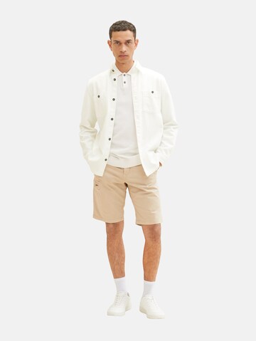 TOM TAILOR Regular Shorts in Beige