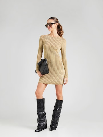 & Other Stories Úpletové šaty – béžová