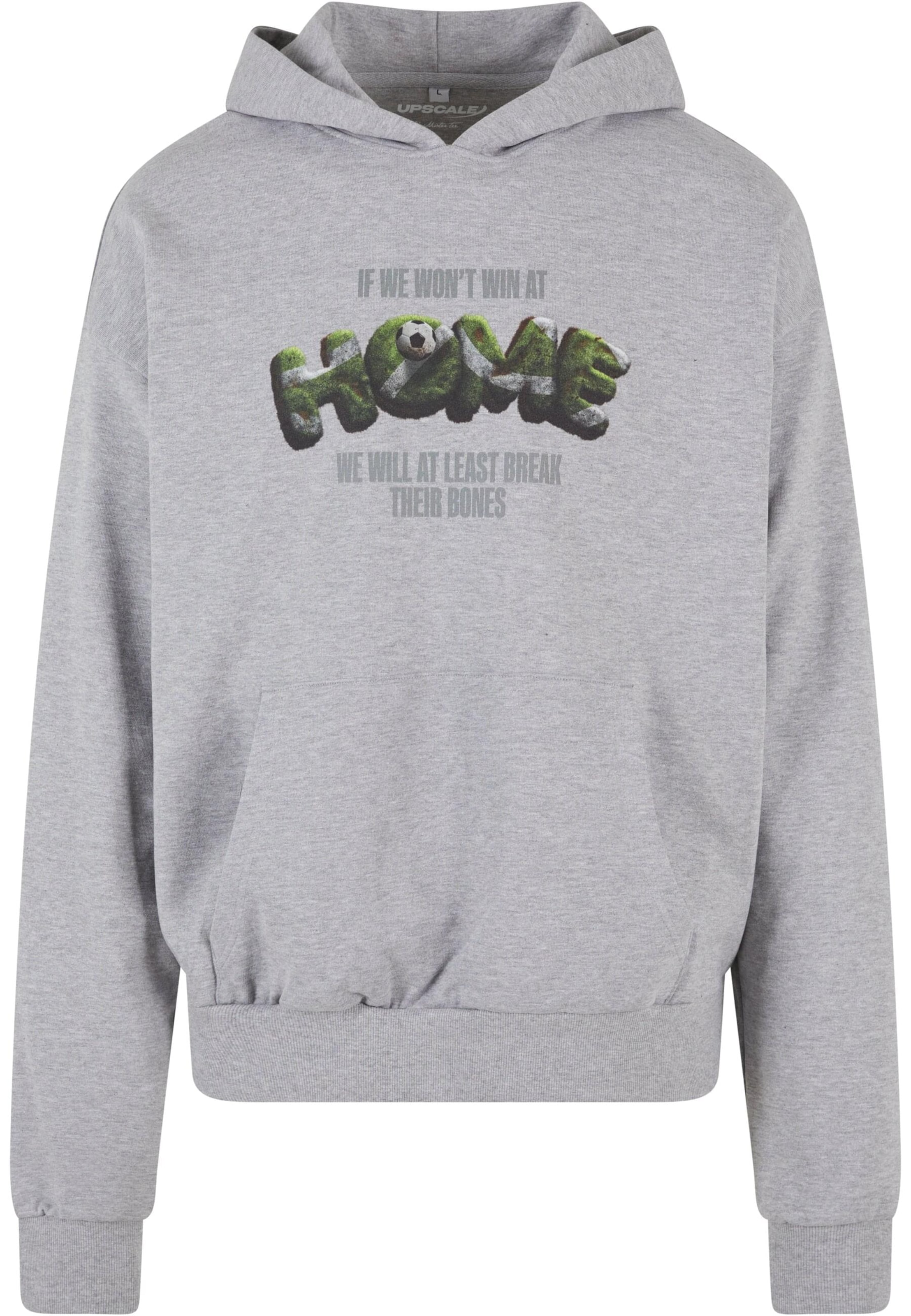 MT Upscale Sweatshirt 'Home' in Grijs: voorkant