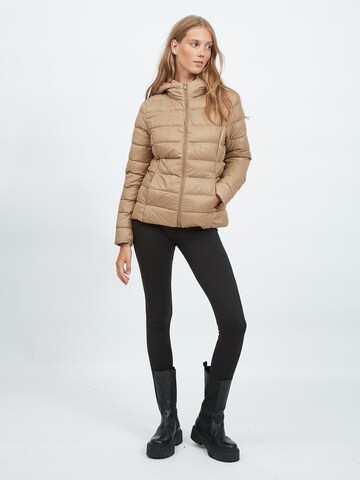 VILA Winter Jacket 'Manya' in Beige