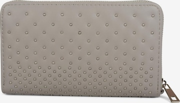 styleBREAKER Wallet 'Geldbörse mit kleinen Kugelnieten' in Grey: front