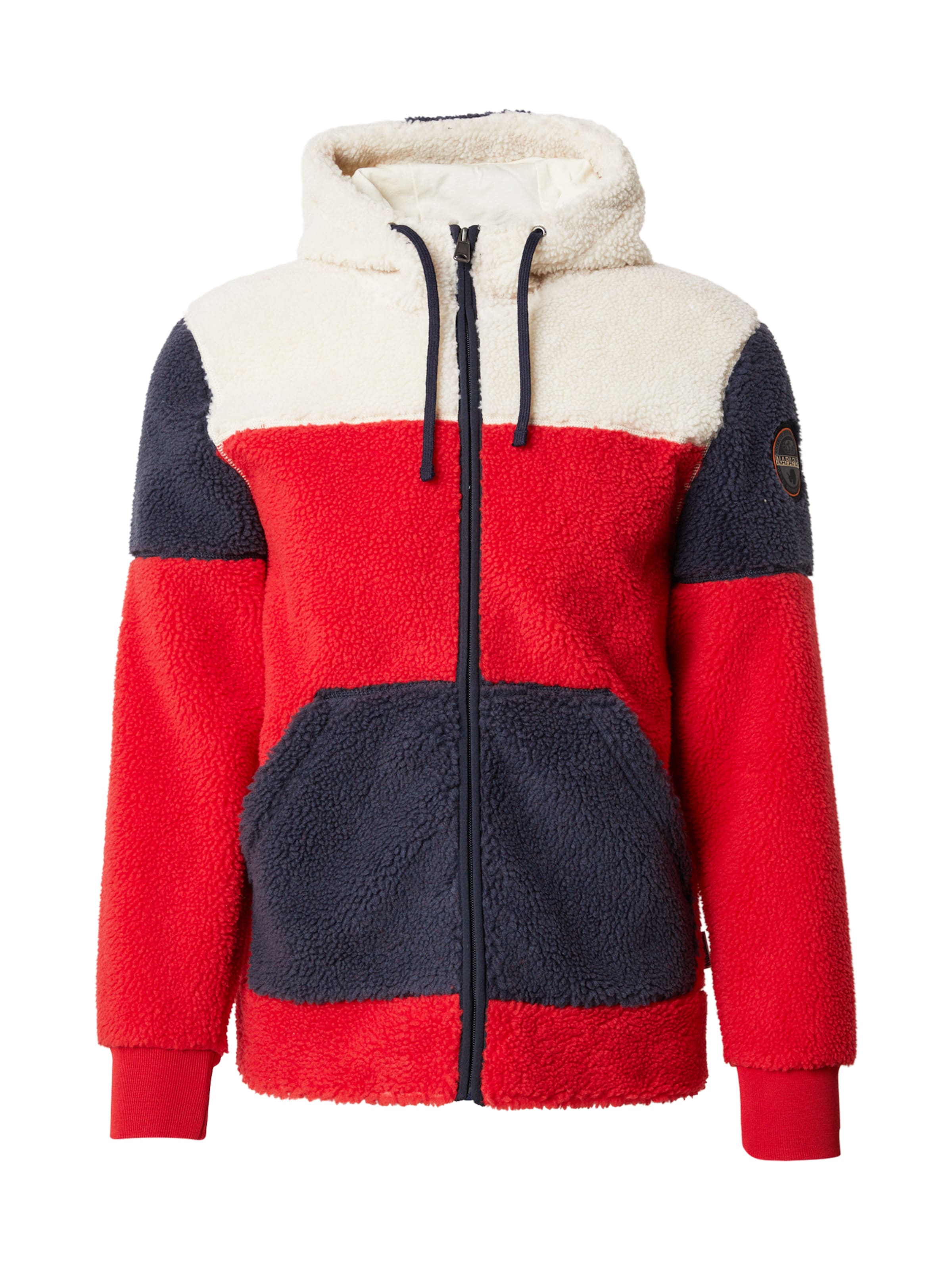 NAPAPIJRI Fleecetakki 'TARALGA 4' värissä punainen: etupuoli