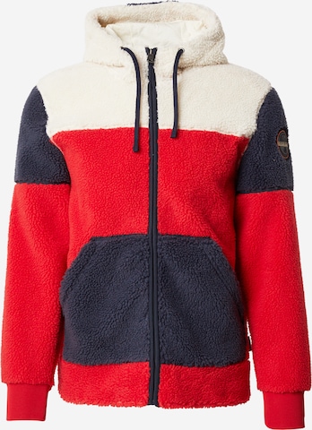 raudona NAPAPIJRI Flisinis džemperis 'TARALGA 4': priekis