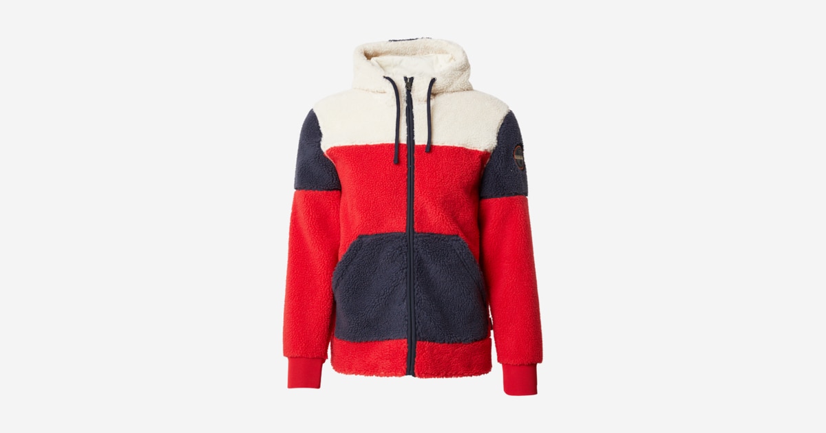 Napapijri Felpa di pile NP0A4GNT Blu scuro Regular Fit Napapijri Felpa di pile NP0A4GNT Blu scuro Regular Fit