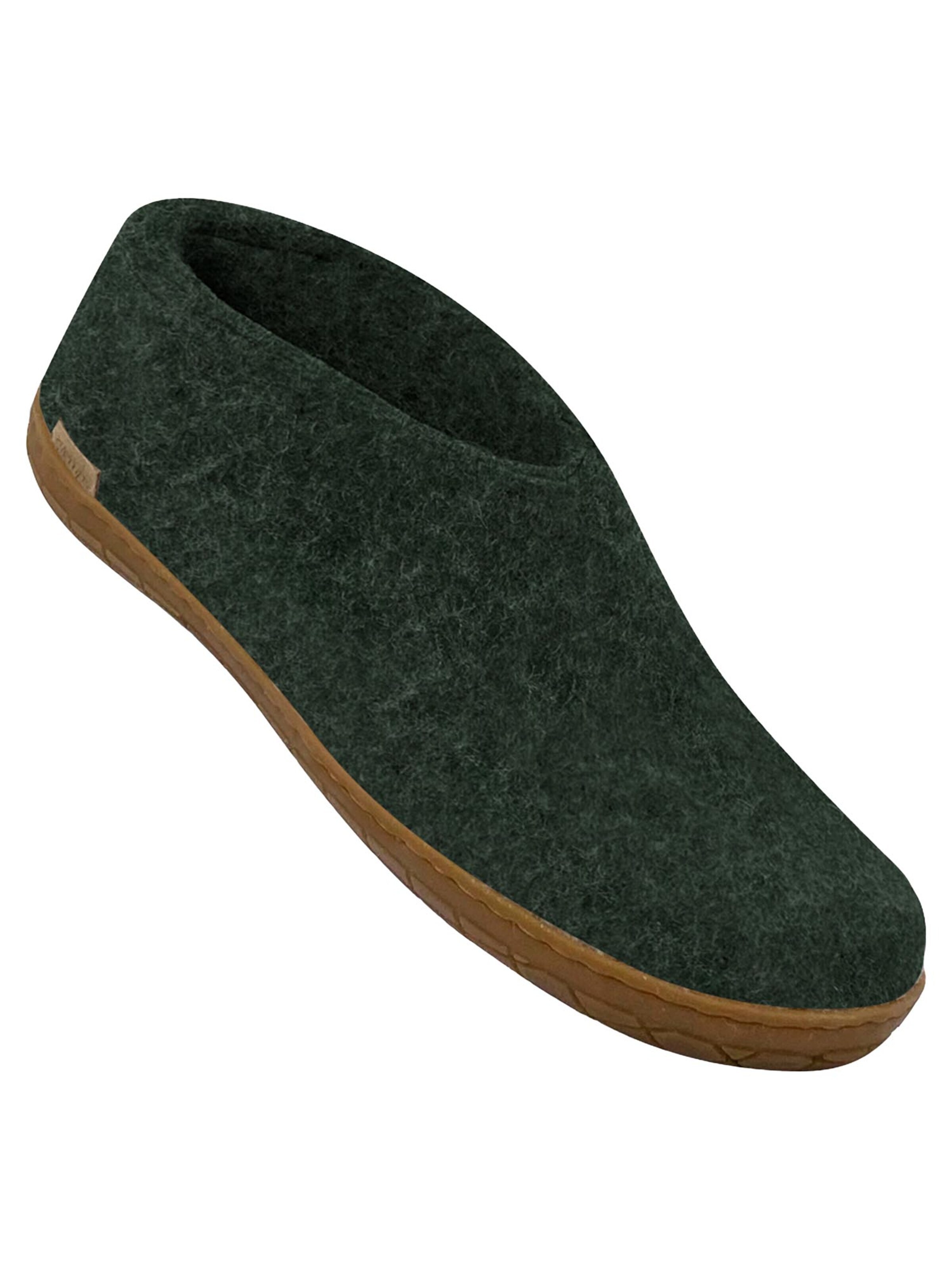 Glerups Huisschoenen 'Kautschuksohle' in Groen