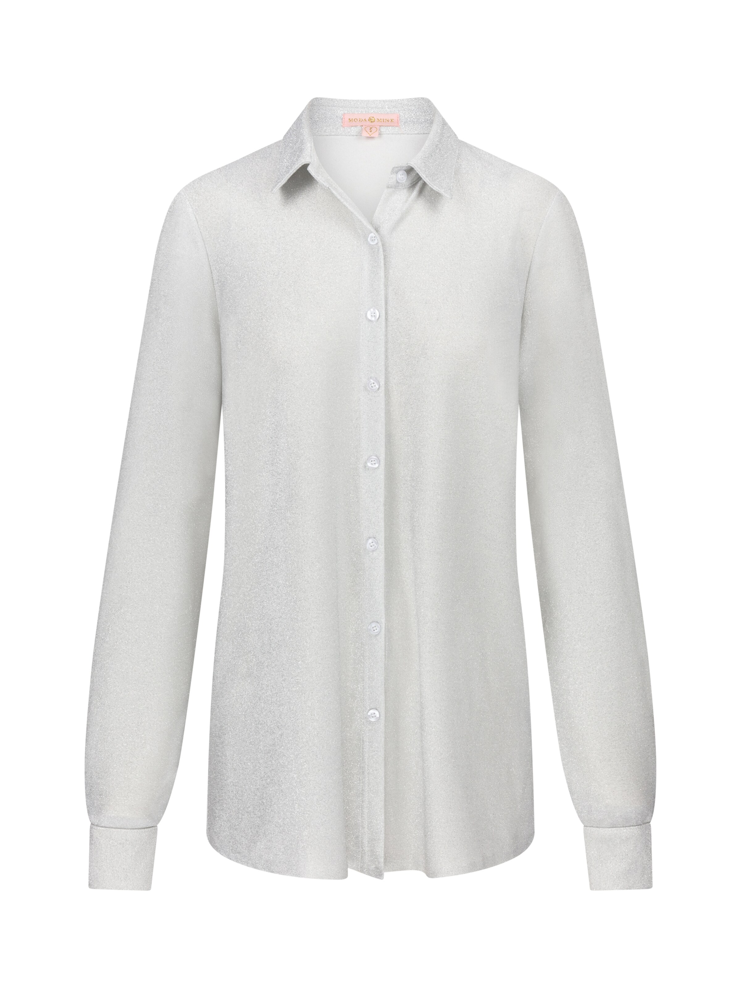 Moda Minx Bluse 'Lumiere' in Grau: Vorderseite