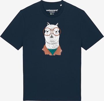 Watapparel Shirt 'Lama' in Blue: front