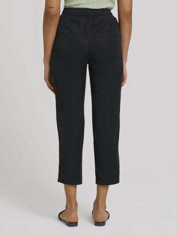 TOM TAILOR DENIM Loose fit Pants in Black