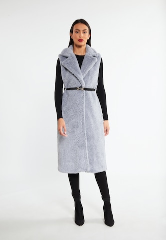 faina Weste in Grau: Vorderseite