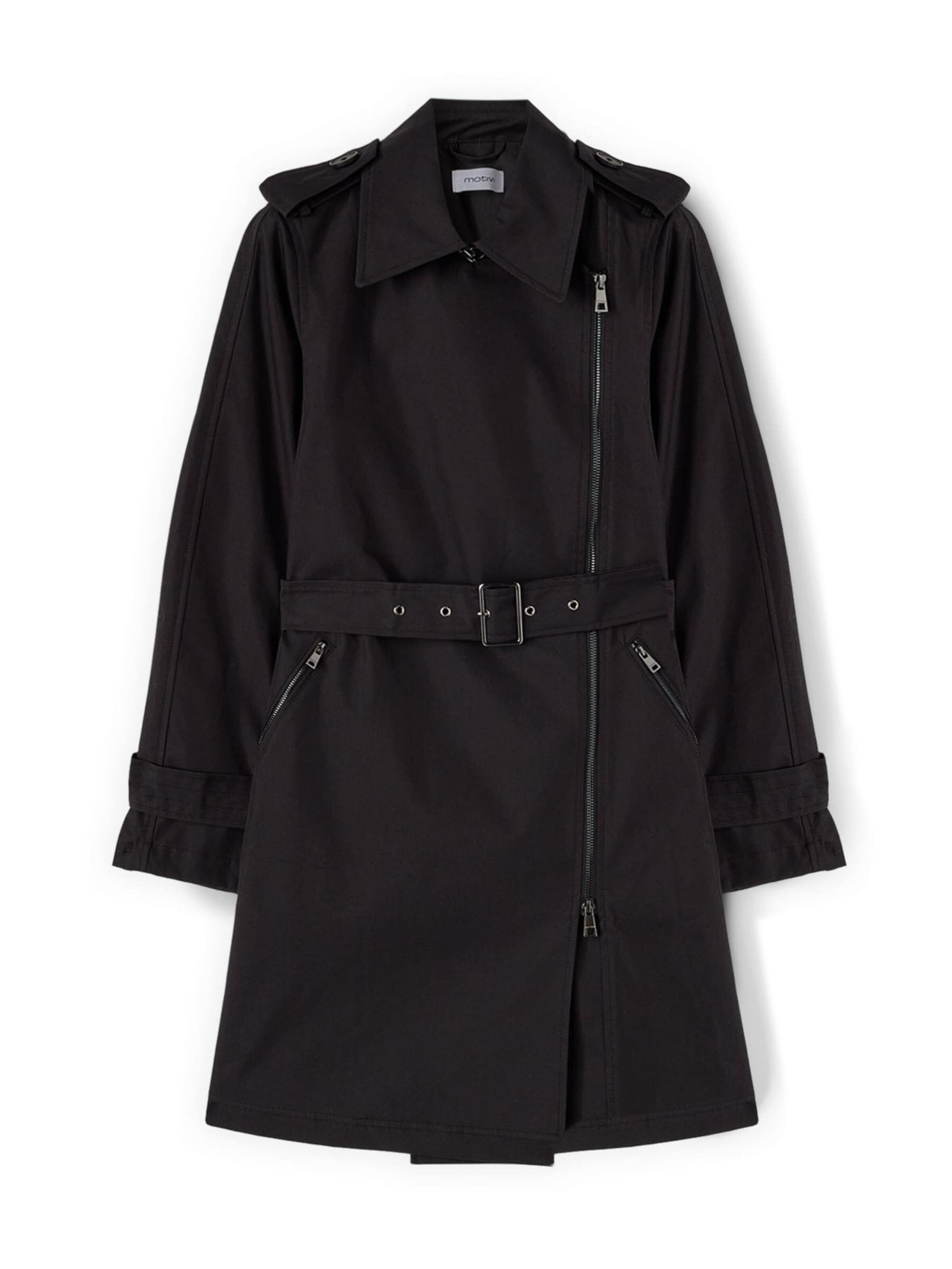 Manteau d’hiver MOTIVI en noir : devant