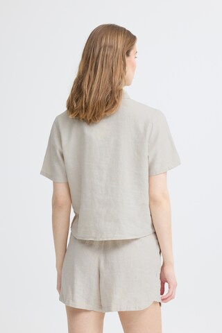 ICHI Bluse 'LINNO' in Beige