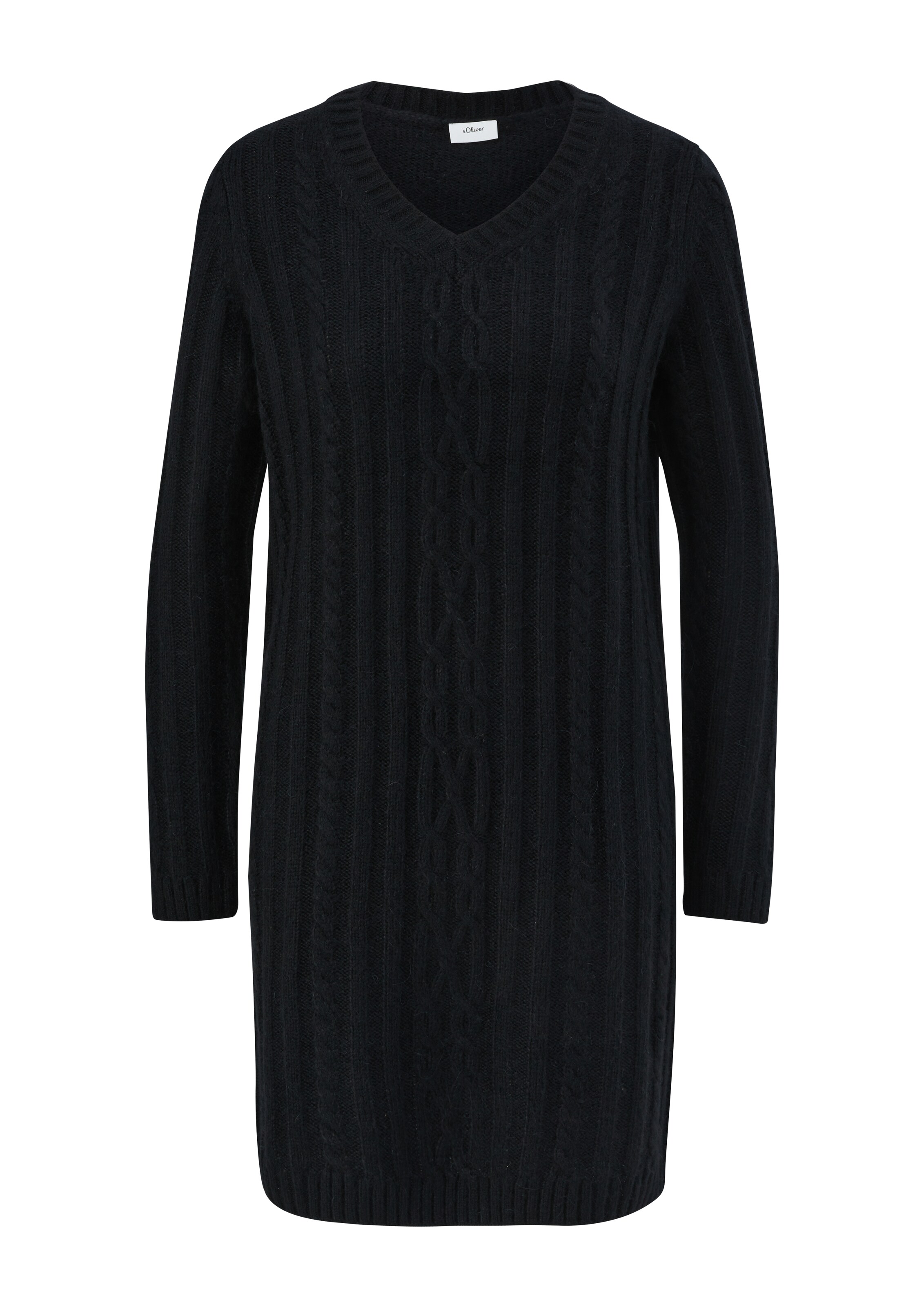 s.Oliver BLACK LABEL Kleid in Schwarz: Vorderseite