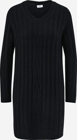 s.Oliver BLACK LABEL Knitted dress in Black: front