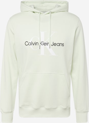 Calvin Klein Jeans Sweatshirt 'Essentials' in Groen: voorkant