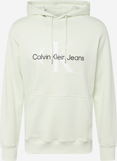 Calvin Klein Jeans Sudadera 'Essentials' en verde claro / negro / blanco, Vista del producto