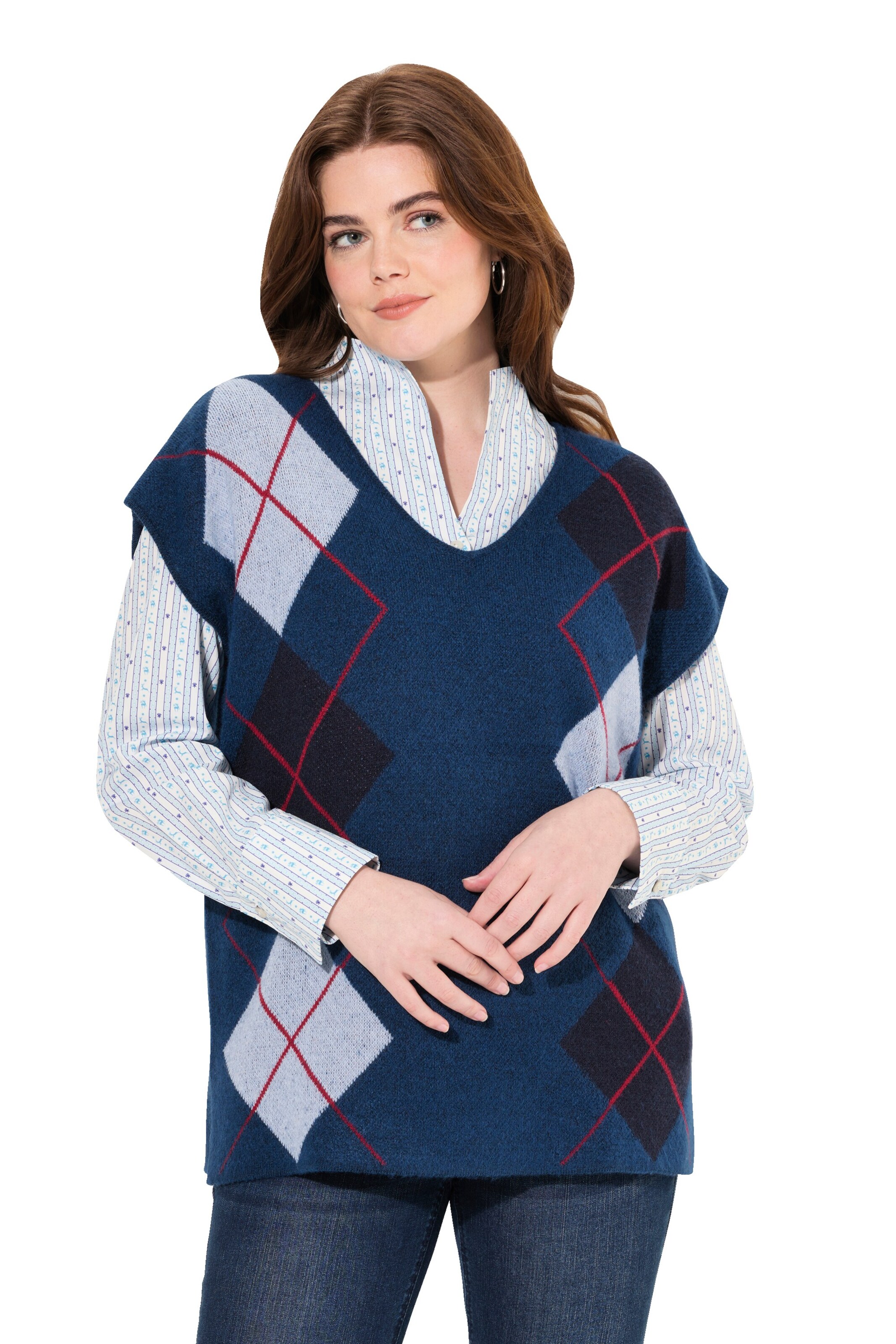 Ulla Popken Shirt in Blue: front