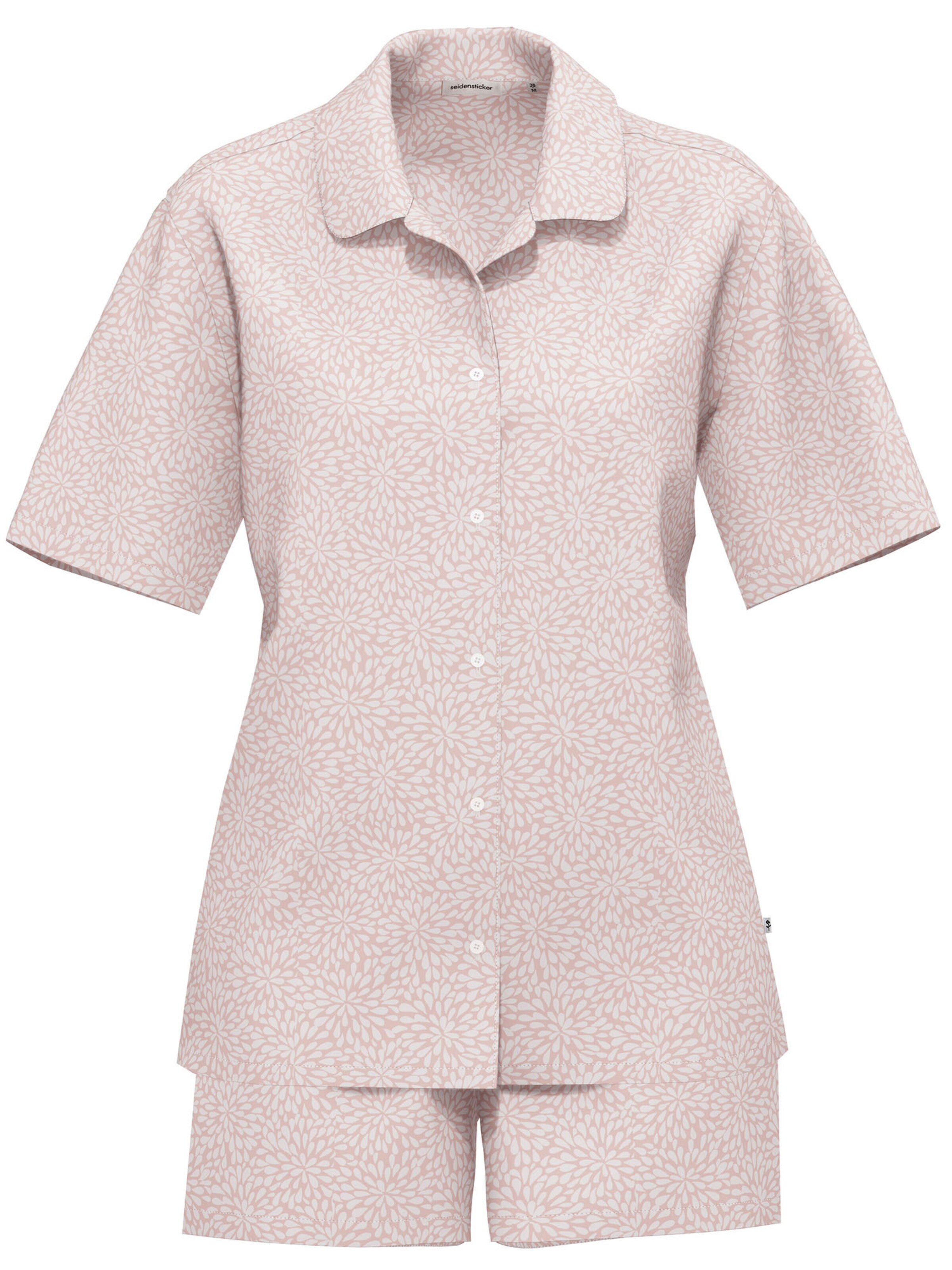 Seidensticker schwarze Rose Pajama 'bodywear' in Pink: front