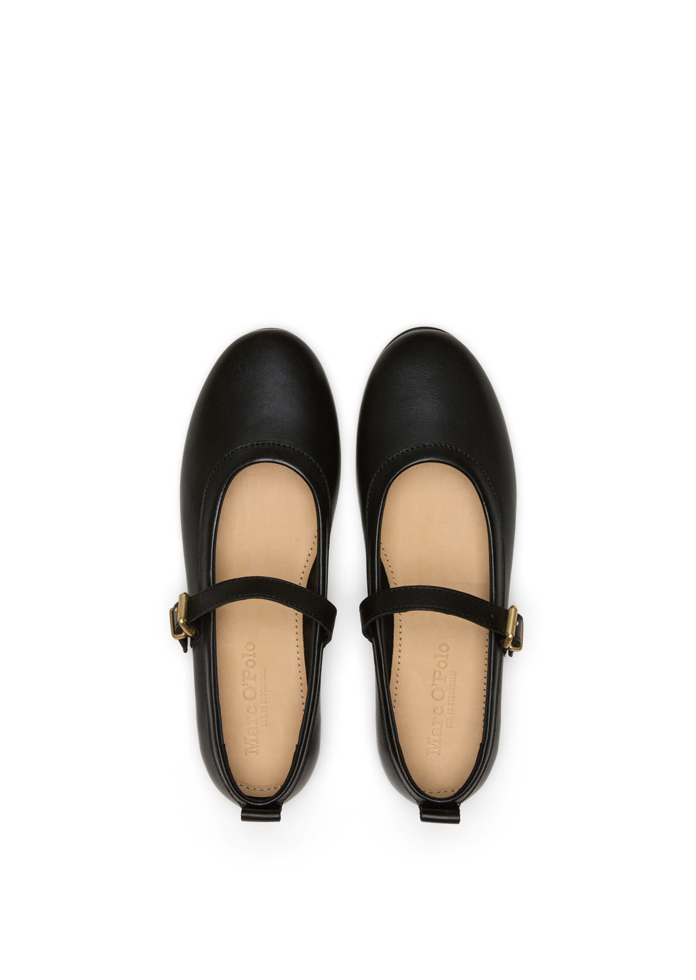 Marc O'Polo Strap ballerina 'Gina' in Black