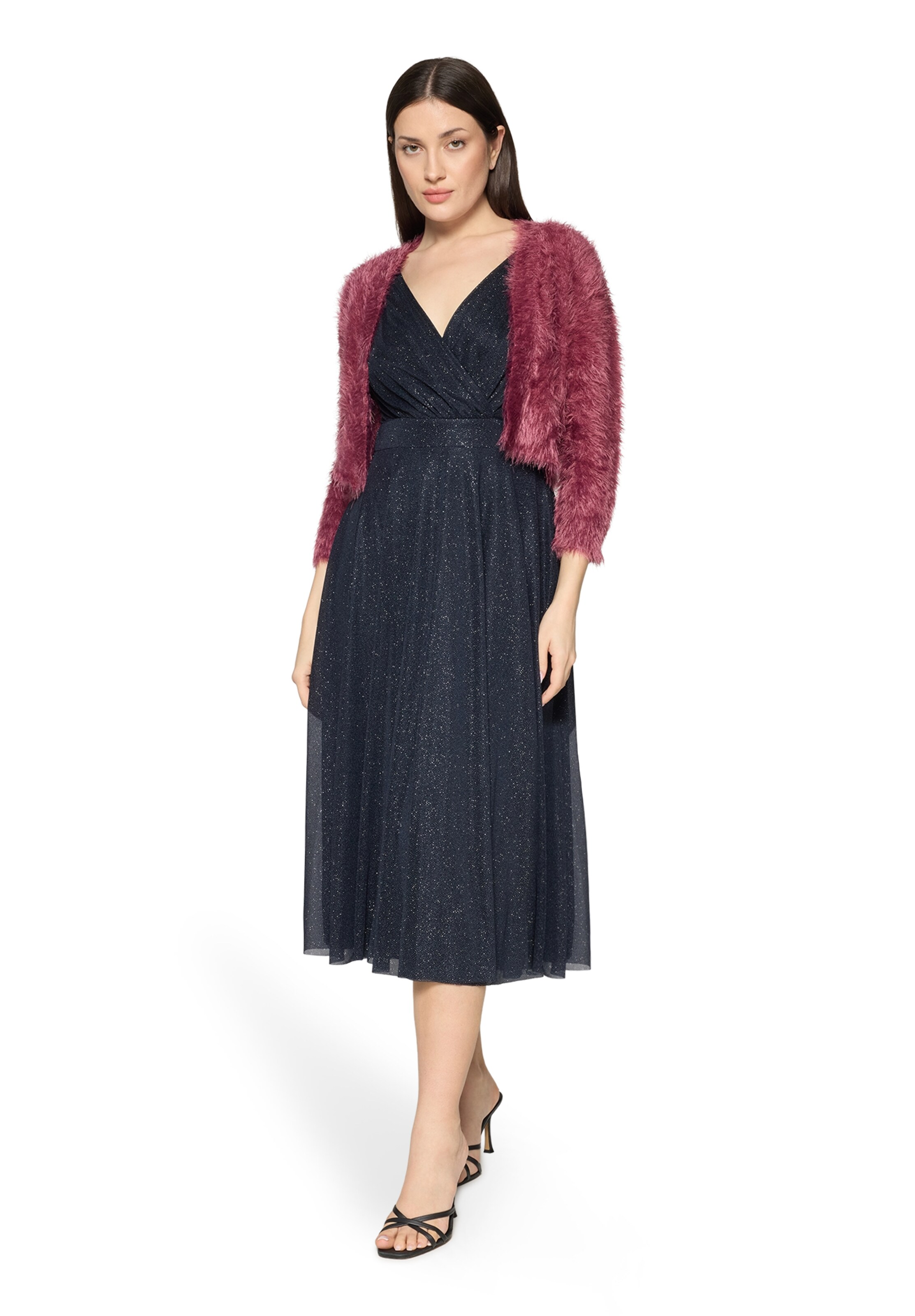 Vera Mont Knit Cardigan in Pink