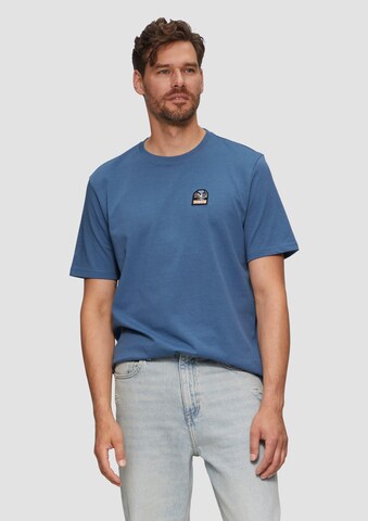 QS T-Shirt in Blau: Vorderseite