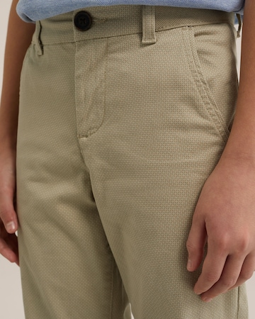 WE Fashion Slimfit Kalhoty – béžová