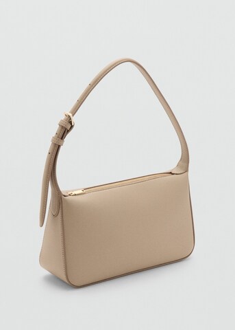 MANGO Schultertasche 'Min Denia' in Beige