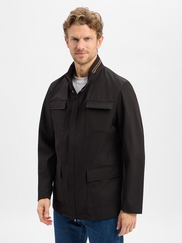 bugatti Between-Season Jacket in Black: front