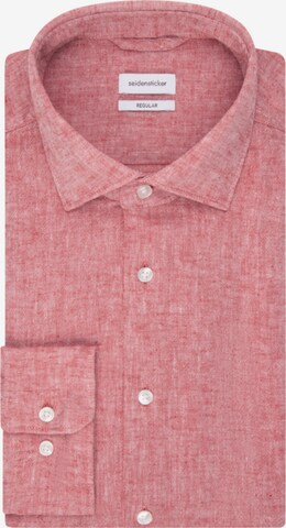 SEIDENSTICKER Regular Fit Leinenhemd in Rot