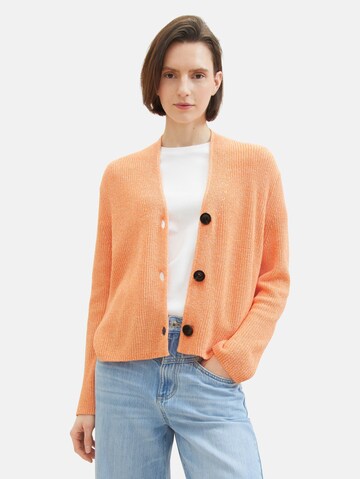 TOM TAILOR Strickjacke in Orange