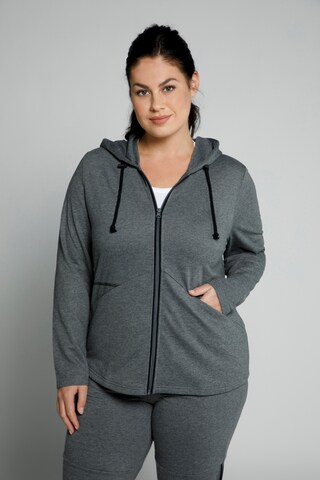 Ulla Popken Sweatjacke in Grau: predná strana