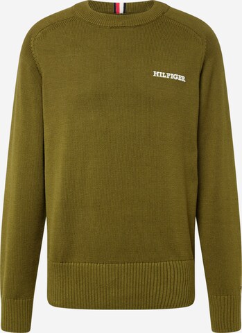 TOMMY HILFIGER Pullover in Grün: predná strana