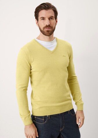 s.Oliver Sweater in Yellow: front