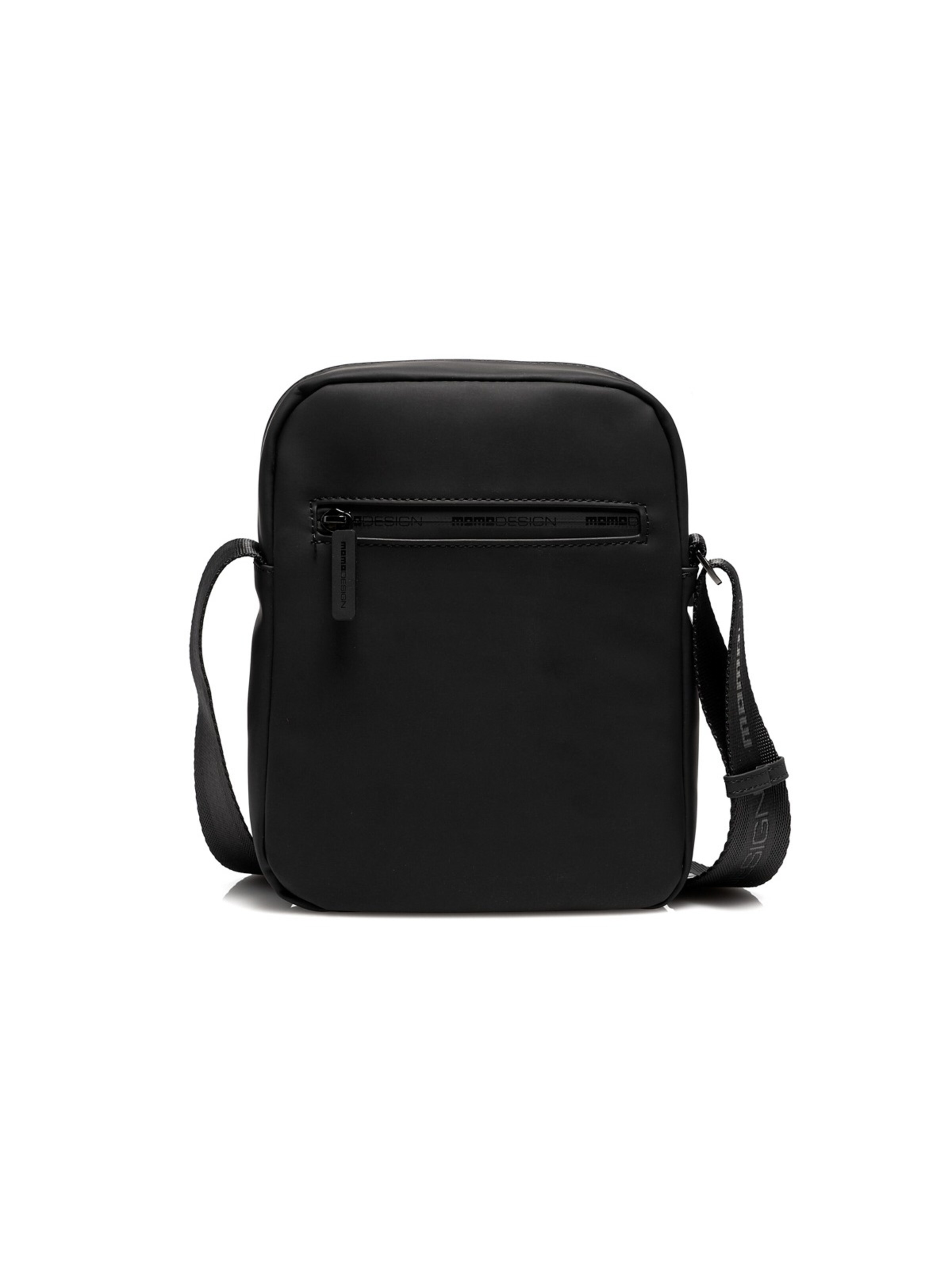 Borsa a tracolla 'Tracollina Messenger Bag Uomo Polyurethane - Borsa a Tracolla Design' di Momo Design in nero: frontale
