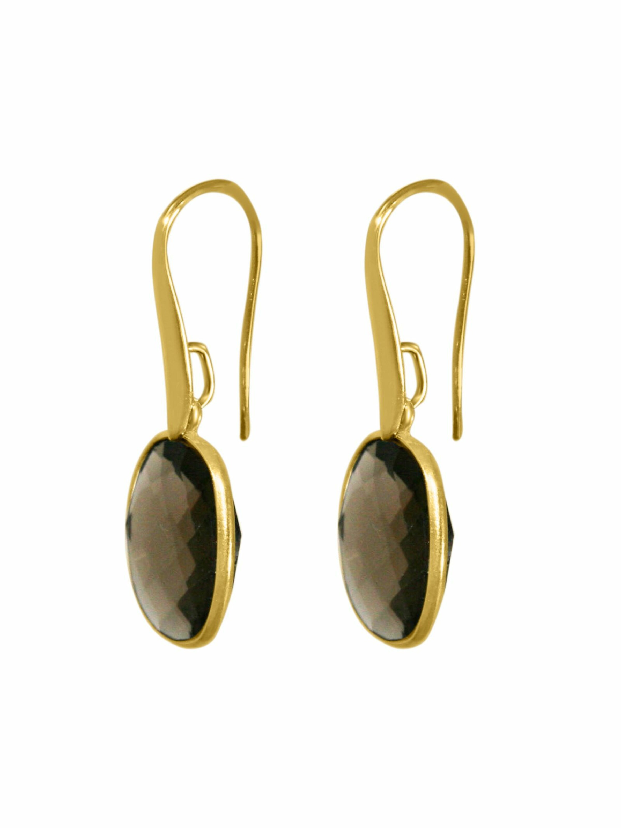 Gemshine Ohrringe 'OVAL' in Gold