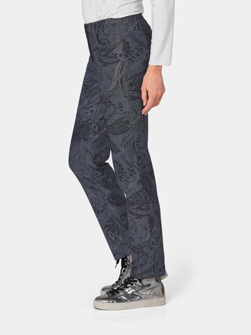 Regular Pantalon 'CARLA' Goldner en gris